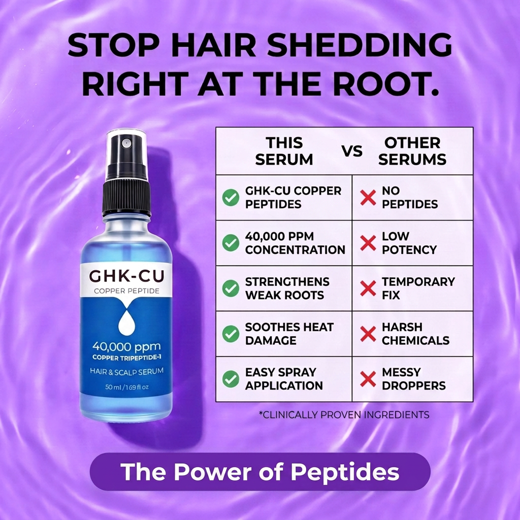 ManeHalo™ GHK-CU Peptide Hair Serum